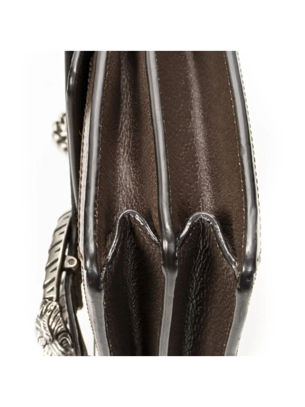 Gucci Small Dionysus Chain Crossbody Brown Beige Jumbo GG Canvas - Picture 8 of 10